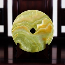 Joe Accommodate New Residence Gift Jade Green Button Swing Piece TV Cabinet Wine Cabinet Hyun Guan Swing Piece Chinese Living Room Adornment