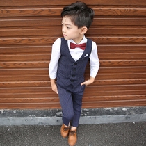 Boys' suit suit 2021 spring and autumn children's suit flower boy dress suit children's dress handsome Korean style