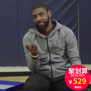 NIKE耐克外套男上衣 欧文篮球运动服训练速干