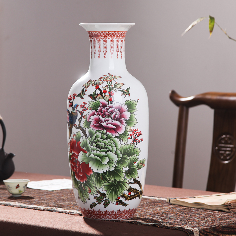 Jingdezhen ceramic vases, flower receptacle contracted TV ark, furnishing articles lucky bamboo hydroponic packages mailed home decoration arts and crafts