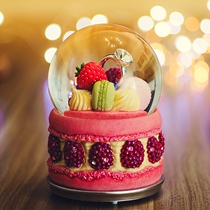 JRALL Zaner music box birthday cake crystal ball music box to send girlfriend lover children elegant Europe and America