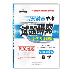 2016陕西中考试题研究 数学 题型专项训练 第9