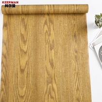 Thickened waterproof self-adhesive wall stickers wood grain three-dimensional PVC wall wallpaper old furniture refurbished stickers decorative Boeing soft film