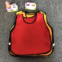 Childrens apron Waterproof anti-dressing sleeveless vest type Childrens baking parent-child activities Kindergarten vest customization