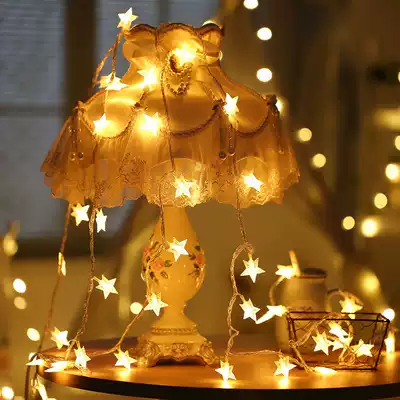 LED lantern flashing light string starry girl heart decoration room dormitory ins star light USB small bulb