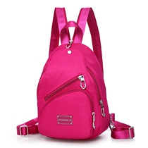 Double shoulder bag Backpack Men Canvas Slanted Satchel Korean version Oxford Spun Girl Bag Tide Mini Bag Chest Bag Travel Dual-use Bag