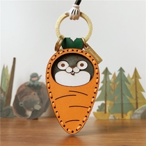 HULLY turnip rabbit original handmade car key chain creative birthday gift for girls bag pendant