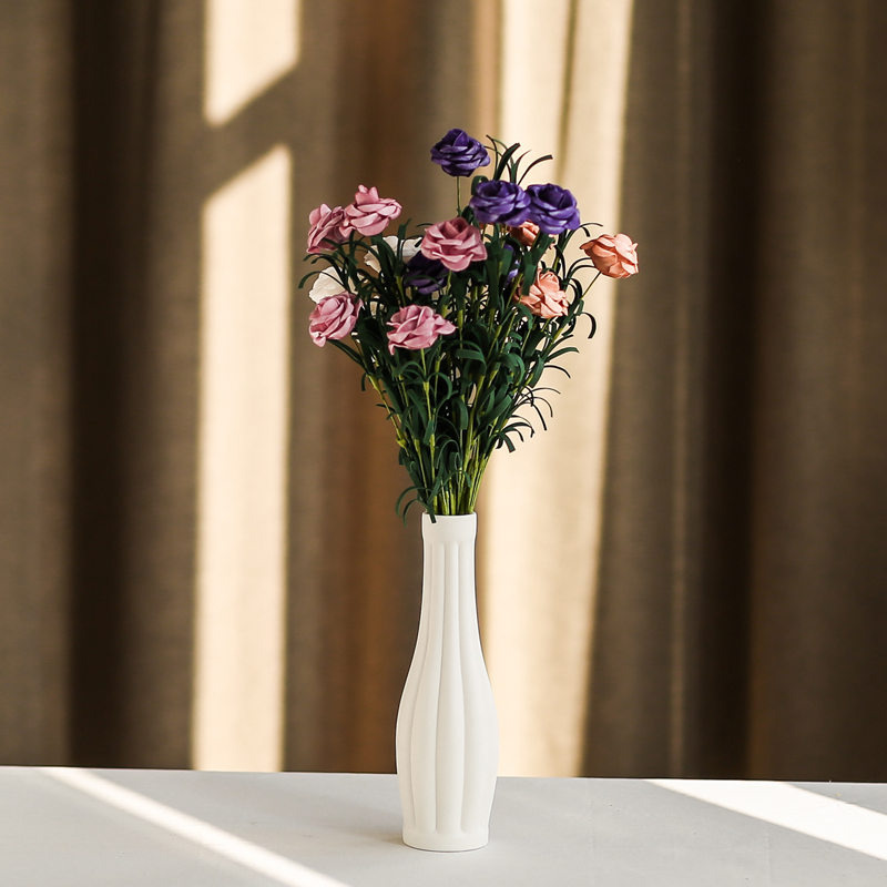 South sheng furnishing articles all over the sky star, dry flower simulation flower ceramic vase household act the role ofing is tasted mesa white flower arranging flowers