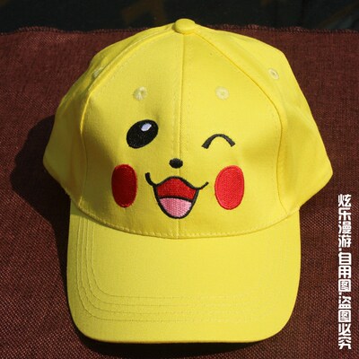 优质动漫周边 pokemon宠物小精灵/神奇宝贝/口袋妖怪 皮卡丘帽子_7折