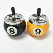 Manufacturer of billiards accessories member desk gifts fashionable and personalized ashtray creative cigarette cup windproof bar KTV