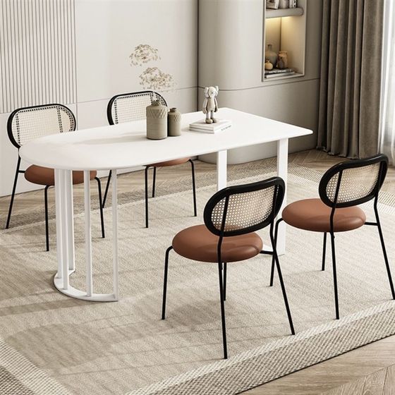 New Nordic Rock Slab Island Dining Table 현대 간단한 작은 아파트 식당 식당 가정에서 반 유원 New Nordic Rock Slab Island Dining Table 현대 간단한 작은 아파트 식당 식당 가정에서 반 유원