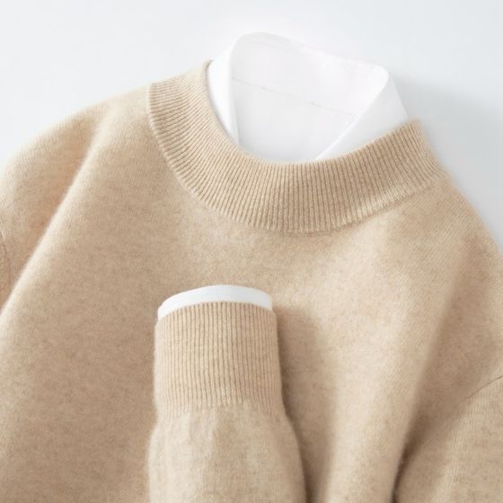 High -end business leisure half -high collar 100%pure cashmere sweater men's knit sweater knit sweater inside wool sweater
High -end business leisure half -high collar 100%pure cashmere sweater men's knit sweater knit sweater inside wool sweater