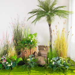 Green plants, moss, moss blocks, turf, artificial plants, landscaping materials, outdoor lawn window decoration props