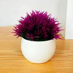 Recommended Artificial Plant Pot No Fading Plastic Office Desk Simul