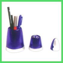 Beautiful three-piece office set pen holder book holder paper clip jar