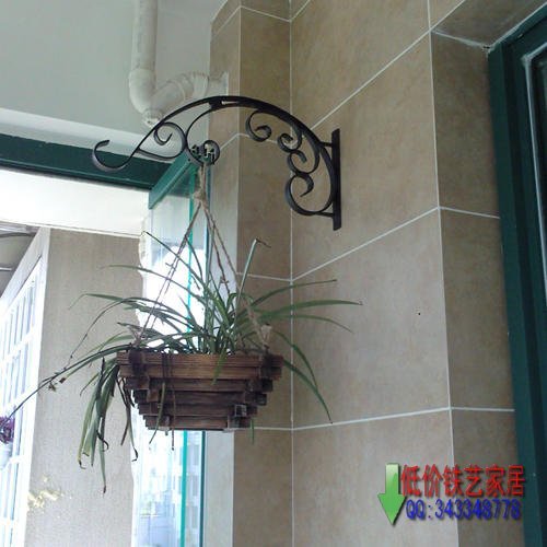 wrought iron hanging brackets