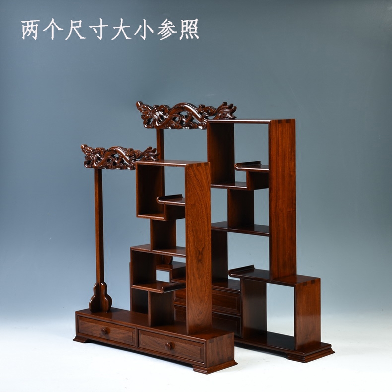 Pianology picking rosewood carving ancient frame base solid wood tea set small m letters treasure pavilion antique furnishing articles rich ancient frame base