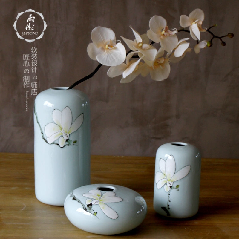 Jingdezhen modern Chinese hand - made ceramic vase lily between example household act the role ofing is tasted decorative porcelain furnishing articles