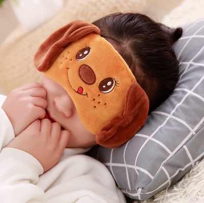卡通眼罩睡眠遮光男女可爱儿童睡觉冷热敷护眼罩耳塞防噪音三件套