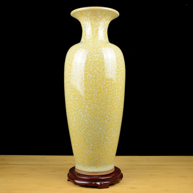 Big Chinese jun porcelain ceramic vase landed vogue to live in the sitting room adornment is placed jingdezhen porcelain arranging flowers