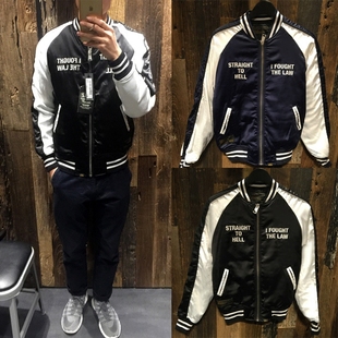 夹克 香港代购 nhiz izzue 秋冬男装 nbhd帅气棒球服 夹克外套 7100