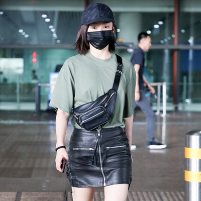 袁姗姗大王腰包阿水am小静aki明星同款链条胸包单肩斜跨包女包潮_官方