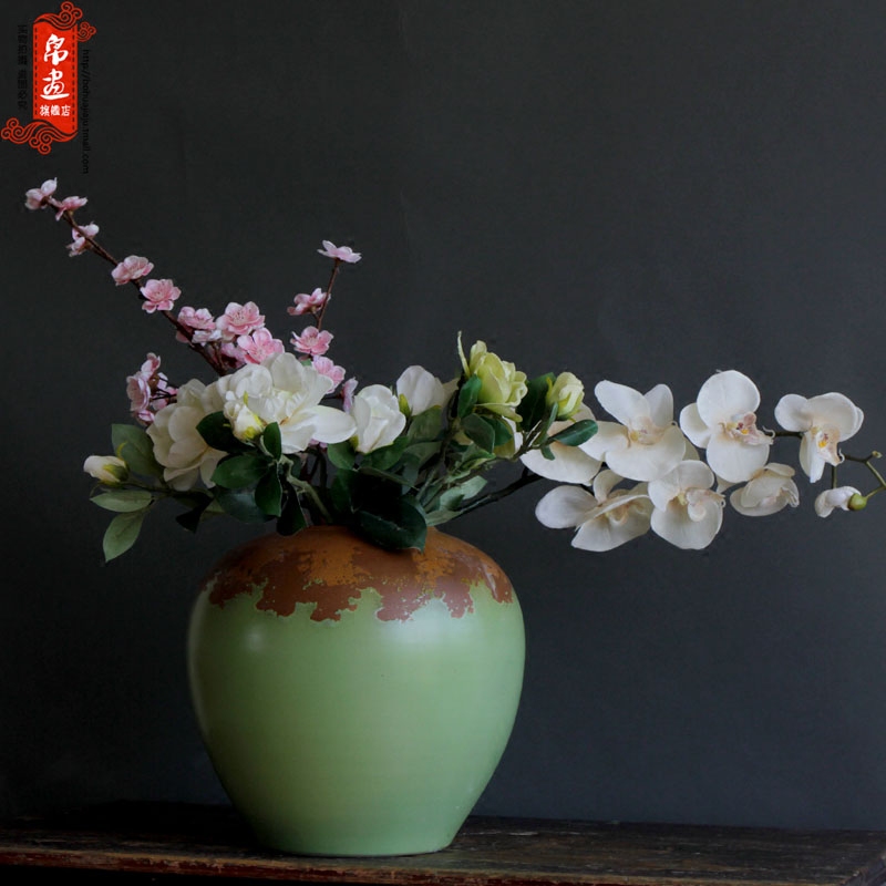 Jingdezhen ceramic vase furnishing articles creative up porcelain decoration flower implement new contracted household decorates sitting room flower arrangement