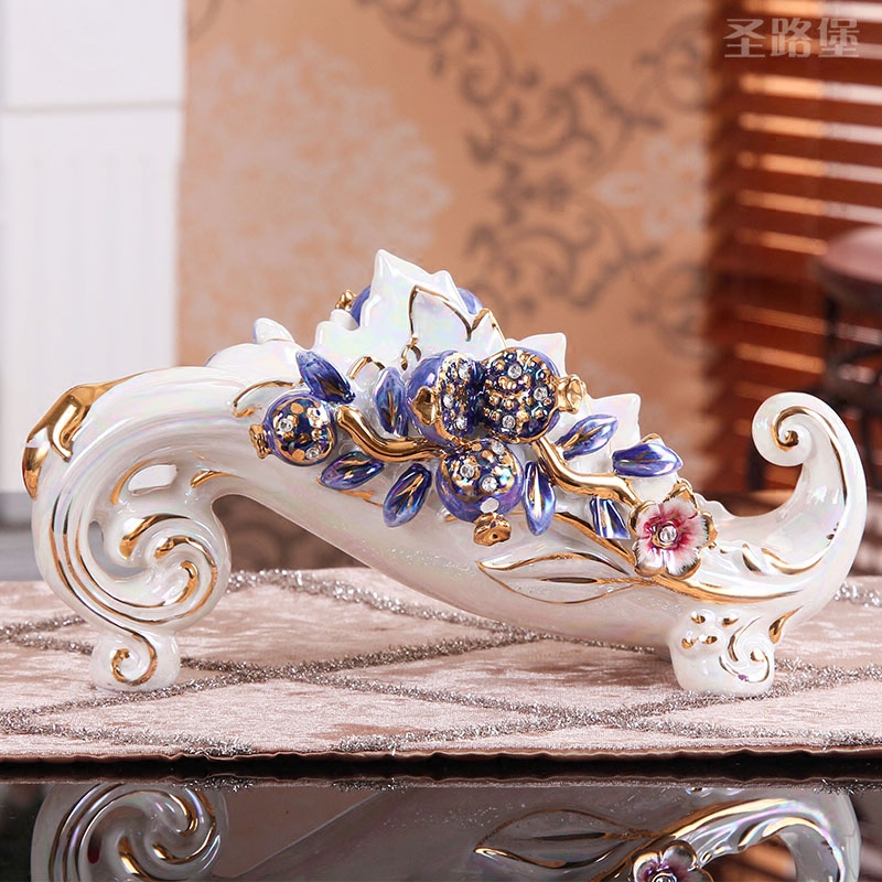 SAN road fort European wine ark, adornment move household act the role ofing is tasted creative ceramic wine rack furnishing articles European wine bottle tray