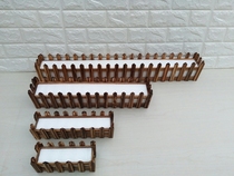 Carbonized anti-corrosion wood fence decoration living room window sill pastoral decoration plastic fake flower photography props decoration can be used for flower arrangement