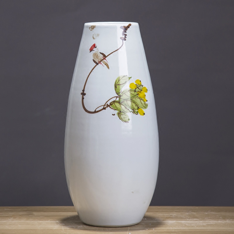 Jingdezhen ceramic dry flower flower vase of new Chinese style living room TV ark, wine home furnishing articles
