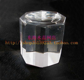 Diamond Reputation*K9 material octagonal crystal ball base 8-10cm