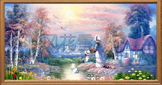 매우 클리어 컬러 크로스 스티치 리프로인 드로잉 도면/소스 파일 Landscape Dream Home 8 매우 클리어 컬러 크로스 스티치 리프로인 드로잉 도면/소스 파일 Landscape Dream Home 8