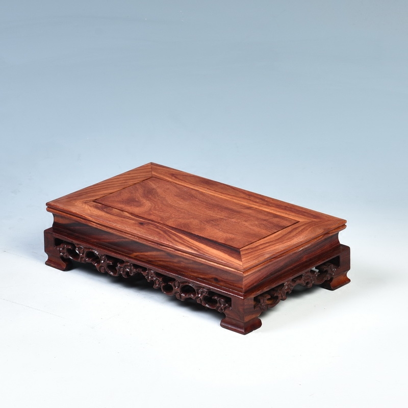 Pianology picking mahogany base rectangle flowers miniascape base solid wood square home decoration pastry base
