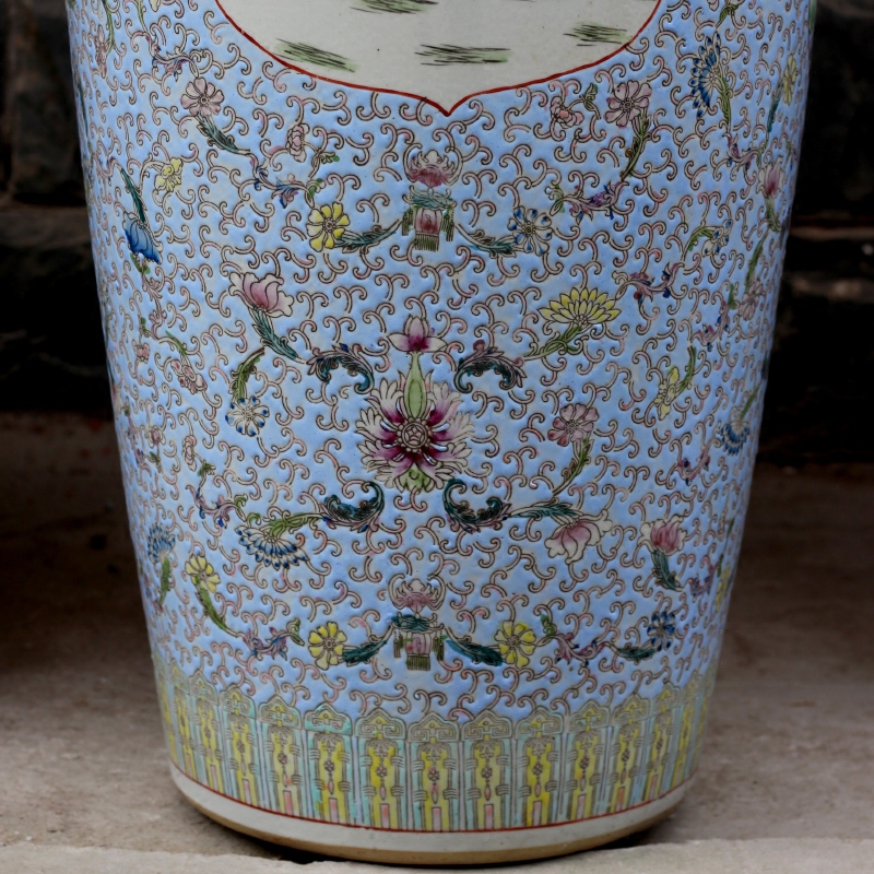 Hand in the spring of the ancient philosophers make jingdezhen ceramic floor big vase sitting room of Chinese style household furnishing articles stores the hall decoration