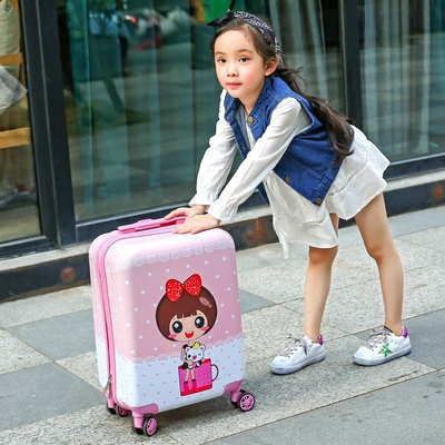 大途正品儿童拉杆箱登机箱万向轮可爱旅行箱子卡通行李箱书包19寸