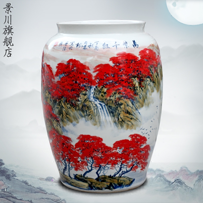 Hand made landscapes full ceramic vase landing home sitting room study office hotel place adorn article