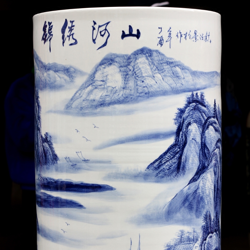 Hand - made splendid sunvo landing quiver of jingdezhen ceramic vase furnishing articles furnishing articles hotel shops hall act the role ofing is tasted