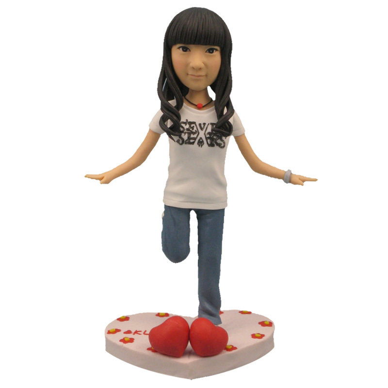 唯我创意 真人公仔 人偶定制 软陶公仔 创意礼品 dv025(小q)