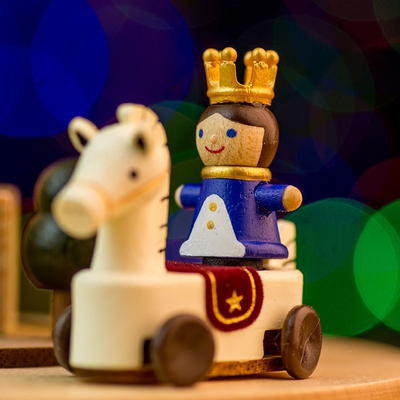 jeancard白马王子音乐盒公主木质八音盒生日情人节送女生爱人闺蜜