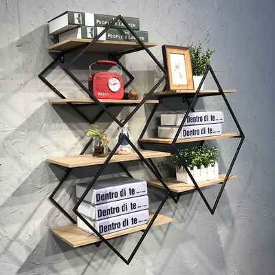 铁艺墙上工业风一字搁板置物架壁挂书架创意展示架背景墙壁装饰架