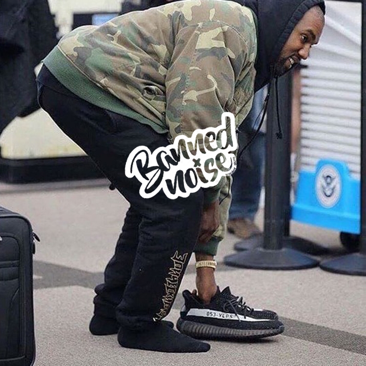 Kanye West Wears White adidas Yeezy 350 Boost V2