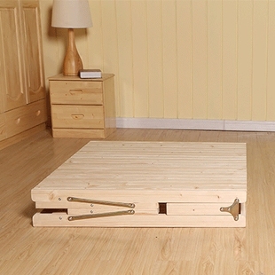 午休床 包邮折叠床实木简易午休床 实木折叠床折叠省空间 松木午睡