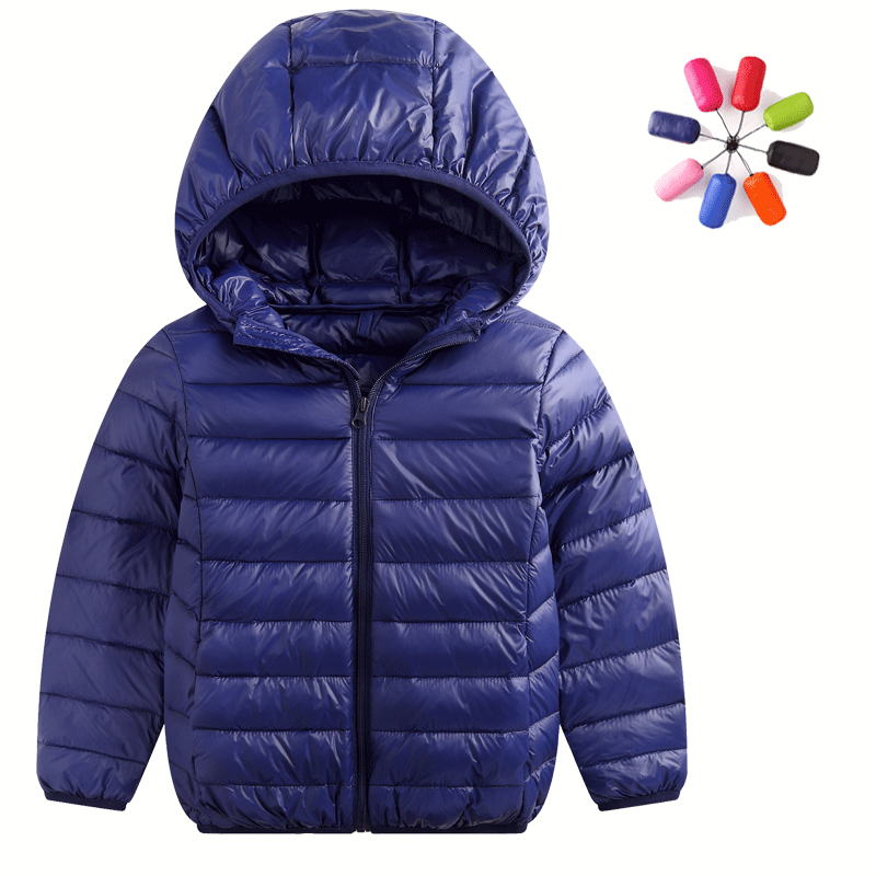 Đàn ông và phụ nữ chống mùa xuống con áo khoác ở trẻ em lớn dễ thương nhẹ bé trai mùa đông váy phù hợp lỏng lẻo ở trẻ em mùa đông.