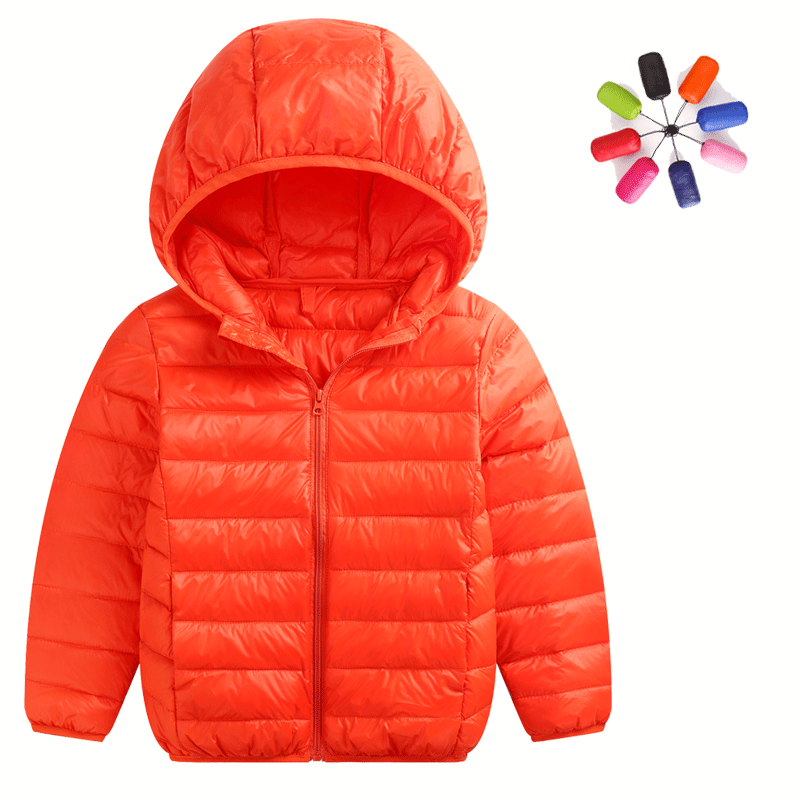Đàn ông và phụ nữ chống mùa xuống con áo khoác ở trẻ em lớn dễ thương nhẹ bé trai mùa đông váy phù hợp lỏng lẻo ở trẻ em mùa đông.