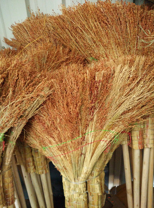 加厚加大头手工高粱长杆大扫地环卫物业清洁扫把笤帚保洁专用特价