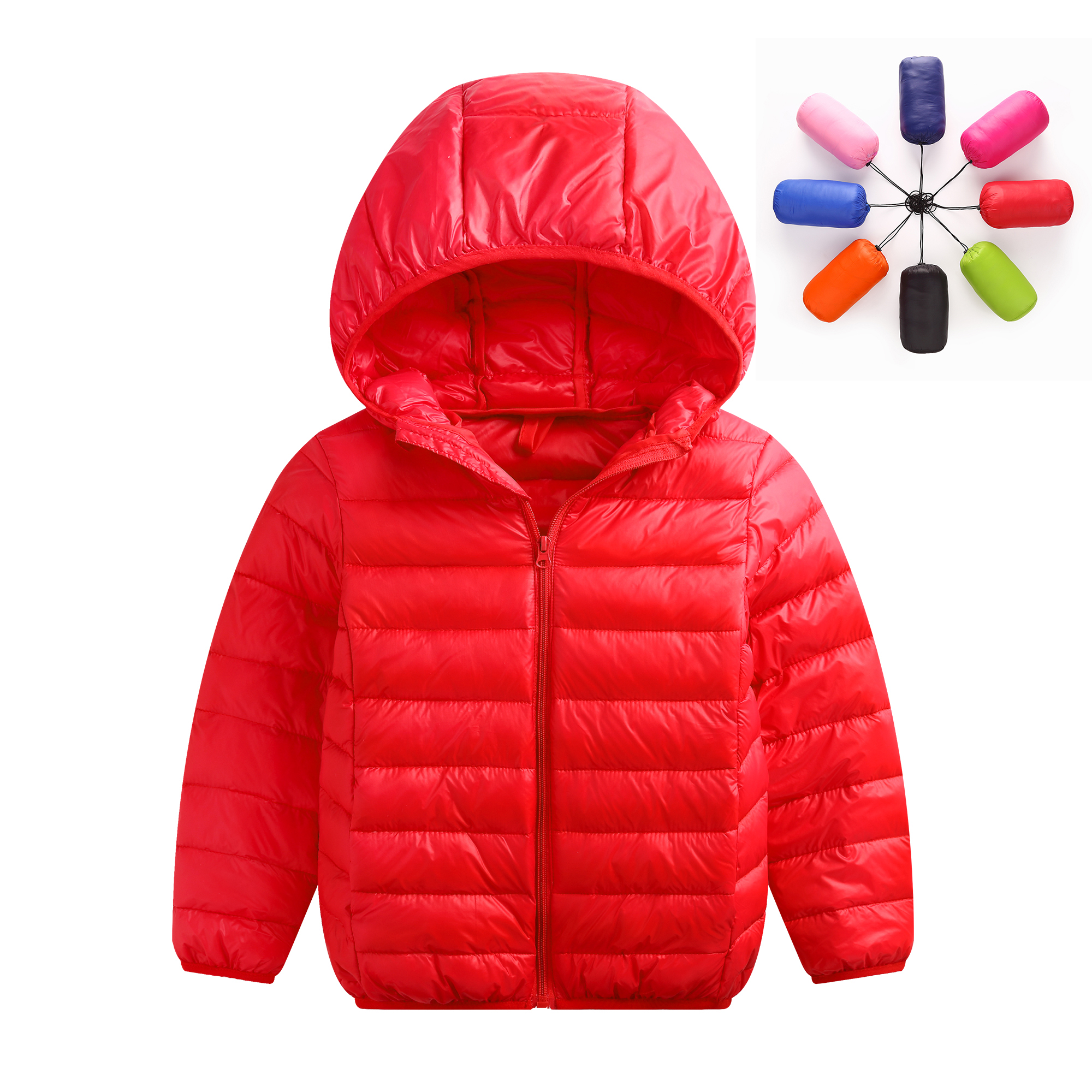 Đàn ông và phụ nữ chống mùa xuống con áo khoác ở trẻ em lớn dễ thương nhẹ bé trai mùa đông váy phù hợp lỏng lẻo ở trẻ em mùa đông.