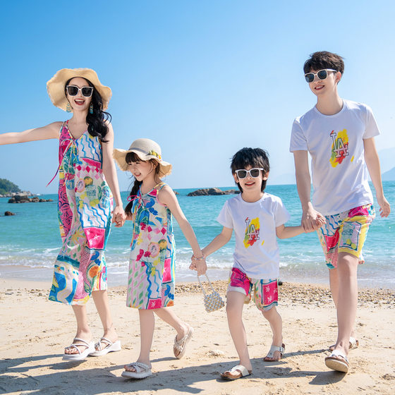 2025 Beach Parent-Child Wear Summer Mother and Daughter Mother and Child Family Three and Four Short Sleeve T-shirt Dress Sanya Travel
2025 Beach Parent-Child Wear Summer Mother and Daughter Mother and Child Family Three and Four Short Sleeve T-shirt Dress Sanya Travel