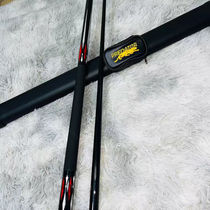 Billiard cue large and small heads black technology carbon pole two-part split nine-ball table tennis accessories pole bag