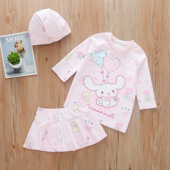 Sanrio Yugui Dog Swimwear Girls upper and lower bodies High -value Students Swimsuit Swimming Swimming Hats Swimsuit Sanrio Yugui Dog Swimwear Girls upper and lower bodies High -value Students Swimsuit Swimming Swimming Hats Swimsuit