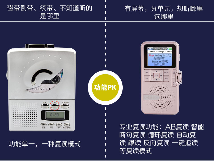 首页天猫TMALL 新款帝尔dr32全功能抓词翻译数码复读机MP3彩屏智